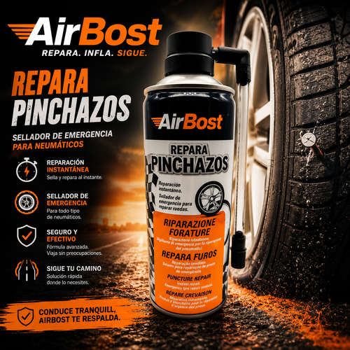 AirBost™-Reparador de Pinchazos